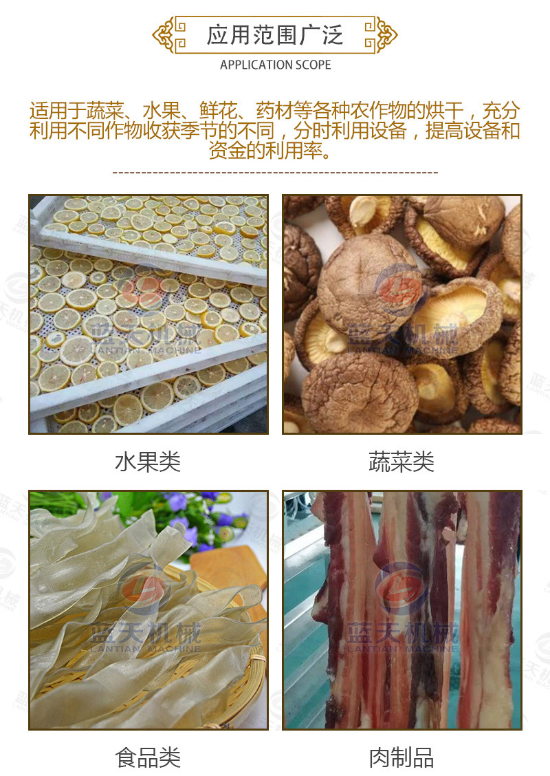 中藥材網(wǎng)帶烘干機應(yīng)用范圍