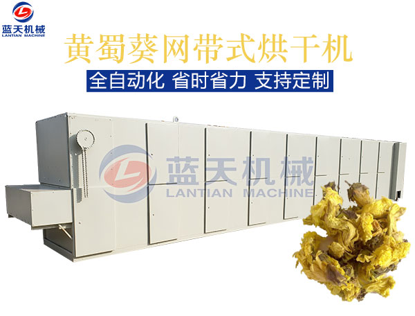 黃蜀葵網(wǎng)帶式烘干機